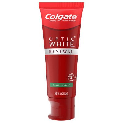 Colgate Optic White Renewal Teeth Whitening Toothpaste - Lasting Fresh - 3oz