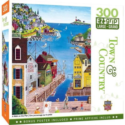 MasterPieces Inc A Walk on the Pier 300 Piece Large EZ Grip Jigsaw Puzzle