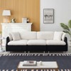 TiramisuBest 95.3 "black and white Tandy throw pillows, Modular Sectional Sofa with Storage, Sideboard Buffet Style Design for Living Room - 2 of 4