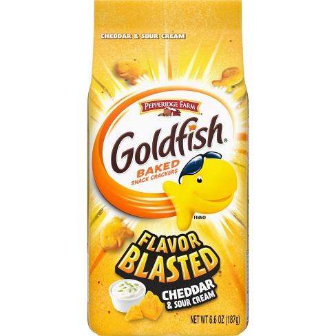 Goldfish Flavor Blasted Cheddar and Sour Cream Crackers - 6.6 oz - image 1 of 4