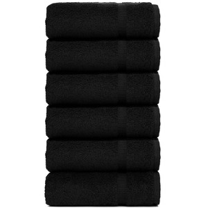 BC BARE COTTON Luxury Hotel & Spa Towel Turkish Cotton Hand Towel - Dobby Border (16x30 Inches) - 1 of 4