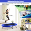 Infans 50" Trampoline for 2 People Foldable Rebouncer w/Adjustable Handrail Blue - 4 of 4