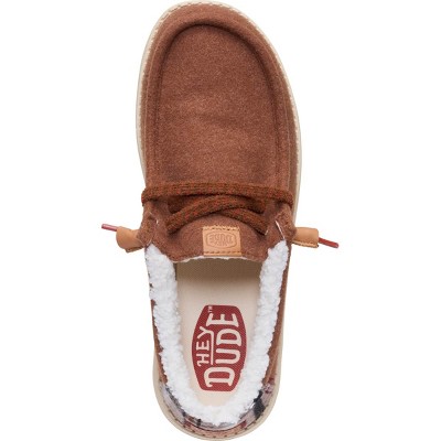 HEYDUDE Wally Cozy Plaid , Downtown Brown/Multi, 12 — фото 3