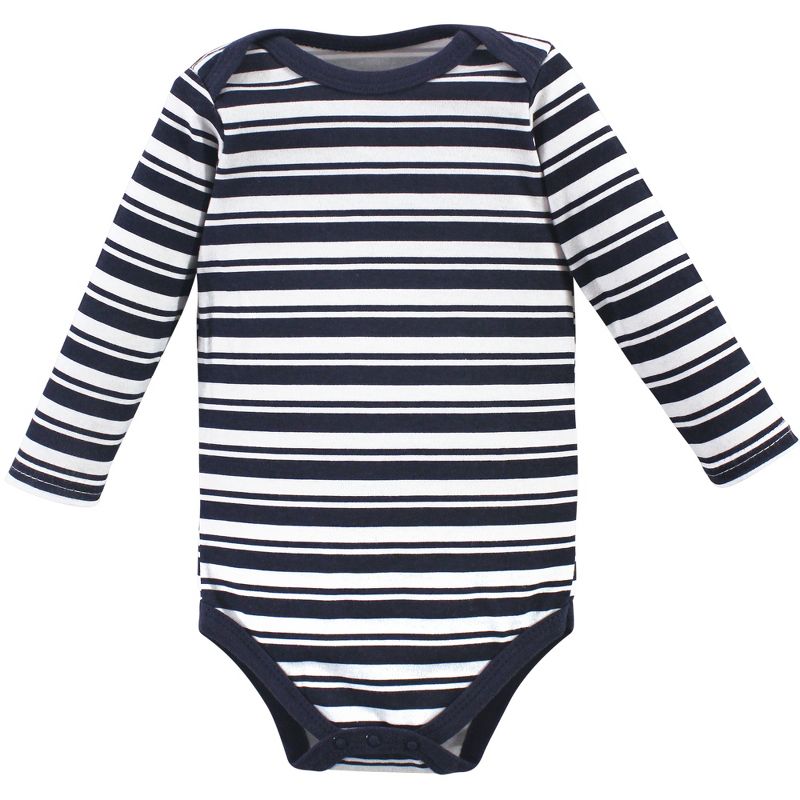 Hudson Baby Infant Boy Cotton Long-Sleeve Bodysuits 5pk, Basketball, 6 of 8