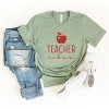 Simply Sage Market Teacher Vibes Cursive Apple Short Sleeve Tee - 2 of 4