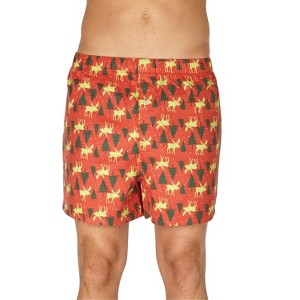Intimo Men's Holiday Moose and Trees Boxer Shorts Underwear Loungewear - 1 of 4