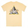 Mens Blatz Triangle Mountain Logo Beige Front and Back Print T-Shirt - 3 of 4