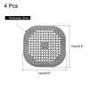 Unique Bargains Shower Drain Hair Catcher Square Drain Cover with Suction Cup Silicone Strainer Hair Stopper - 2 of 4