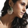 SOHI Women's Circular Pearl Drop Earrings - 4 of 4