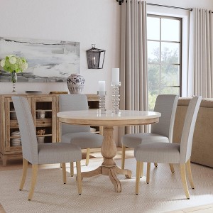 Set of 2 Scalloped Detail Dining Chairs - HomePop - 1 of 4
