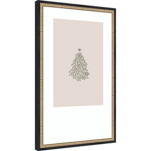 Amanti Art Minimalist Christmas Tree by Karen Menzenbach Wood