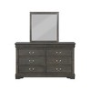 GlasFlength Decorative Wall Mirrors Square Accent Mirror Wall Mirror Polished Mirror Decorative Mirror for Living Room, Gray, 36"*36"*38" - 2 of 4