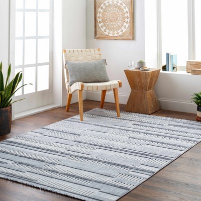 Hauteloom Rectangle Area Rug   White