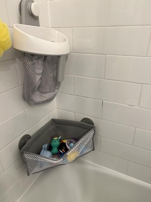 Munchkin High'n Dry Corner Bath Toy Organizer - Gray : Target