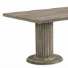 84" Gabrian Dining Table Reclaimed Finish: Double Pedestal, 8 Seats - Acme Furniture - 3 of 4