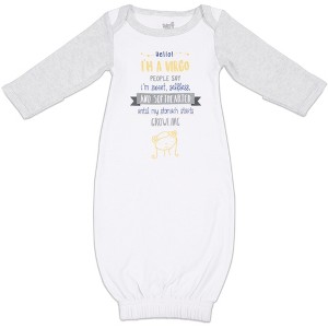 Pavilion Gift Company - Virgo - 0-3 Months Gown with Mitten Cuffs - Leotards and Bodysuits - 1 of 4
