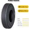 Trailer Tires,Load Range,Heavy Duty Bias Ply Vacuum Tires for Small Light Trailers Boat Towing Caravans Campers Utility Cargo,2 Pack - 2 of 4