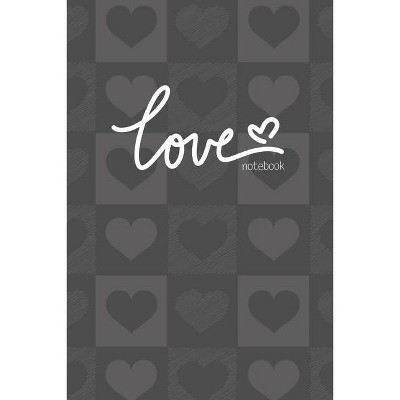 Love Notebook, Blank Write-in Journal, Dotted Lines, Wide Ruled, Medium (A5) 6 x 9 In (Gray) - by  Write Everyday (Paperback)