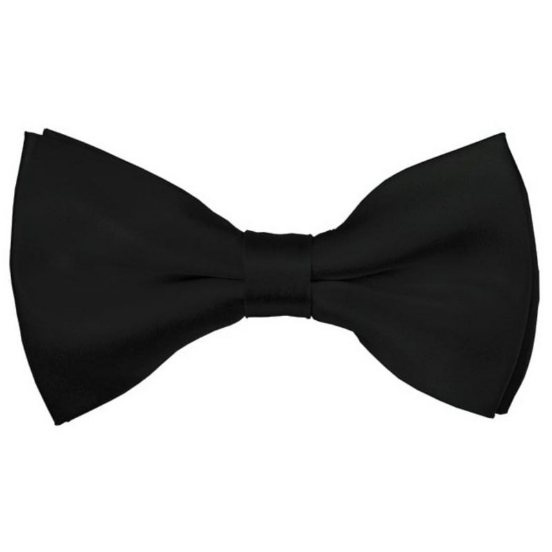Young Boy's Solid Color 1.5 W And 4 L Inch Pre-Tied adjustable Bow Ties, 1 of 3