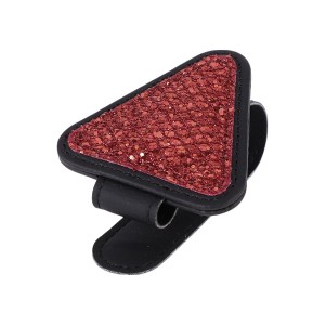 Unique Bargains Universal Car Sunglasses Clip with Magnetic PU Leather 3.15"x2.36" 1 Pc - 1 of 4