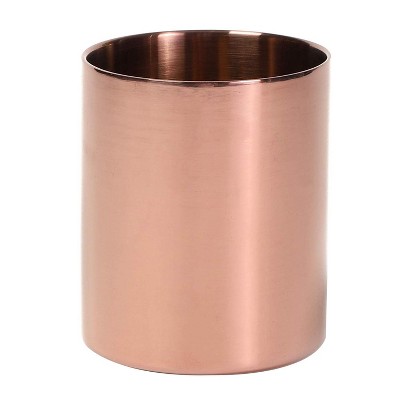 Metal Pencil Holder, Makeup Brush Stationery Organizer Pen Cup, Rose Gold