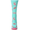 Memoi Women's "Holiday Candy" Christmas Novelty Crew Sock Seafoam 9-11 - 2 of 4