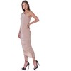 24seven Comfort Apparel Womens One Shoulder Ruched Bodycon Dress - 2 of 4