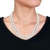 EVERLY JEWELRY | Sterling Silver 9-10mm Cultured Freshwater Pearl 2-Strand Necklace, 17inc & 18 inc - 3 of 4