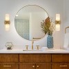 CityFurn 2-Light Cylinder Wall Sconce With Alabaster Shade (Set of 2) - 2 of 4
