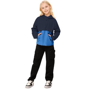 Kids Lightweight Packable Rain Jacket Waterproof Hooded Raincoats Windproof for Boys and Girls - 1 of 3