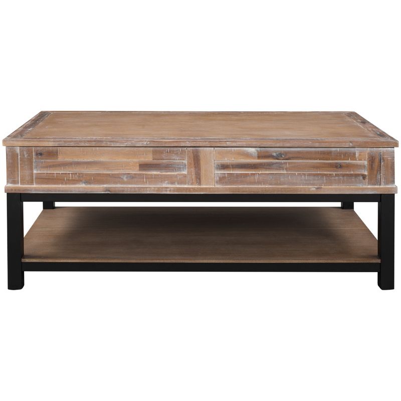 Multi-functional Coffee Table with Lifted Tabletop, Contemporary Cocktail Table with Inner Storage Space and Shelf-ModernLuxe, 4 of 11