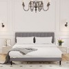 Lyngins Full Bed Frame with Headboard, Adjustable Headboard Platform Bed Frame, Storage Bed with 6.3" Under-Bed Space, Iron Frame Bed - 2 of 4