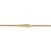 Black Bow Jewelry 1mm 14k Yellow Gold Solid Square Wheat Chain Necklace - 4 of 4