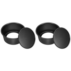 Unique Bargains Removable Loose Bottom Cheesecake Pan 2 Pcs - 1 of 4