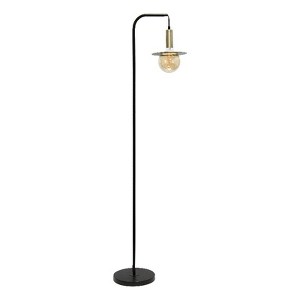 Simple Designs Orb Floor Lamp Black - 1 of 4