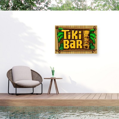"Tiki Bar" Outdoor All-Weather Wall Decor