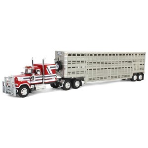 First Gear 1/64 Mack Super-Liner with 45ft Wilson Vintage Livestock Trailer, DCP 60-1970 - 1 of 4