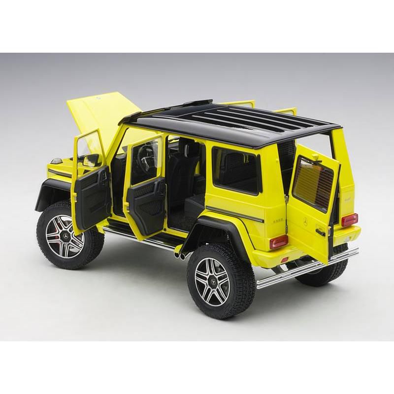 Mercedes Benz G500 4X4 2 Electric Beam/ Yellow 1/18 Model Car by Autoart, 3 of 6