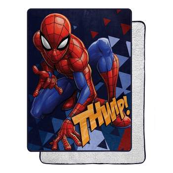 60"x80" Spider-Man Spidey Stance Throw Blanket Silk Touch