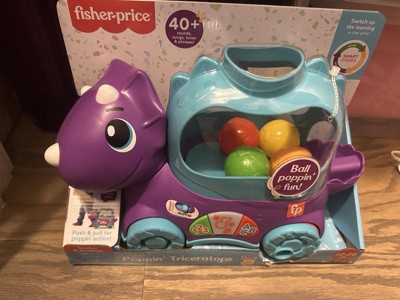 Fisher-Price Tricératops à boules rebondissantes, multilingue Âges 12 - 36M  