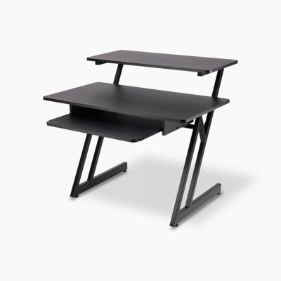 ErgoStudio Black Steel Z-Frame Workstation with Laminate Finish