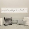 VIP Wood 63 in. Silver Lets Stay in Bed Sign - 4 of 4