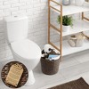 Casafield Toilet Paper Magazine Storage Basket with Roll Holder, Woven Water Hyacinth Wicker Bathroom Storage Bin - 2 of 4