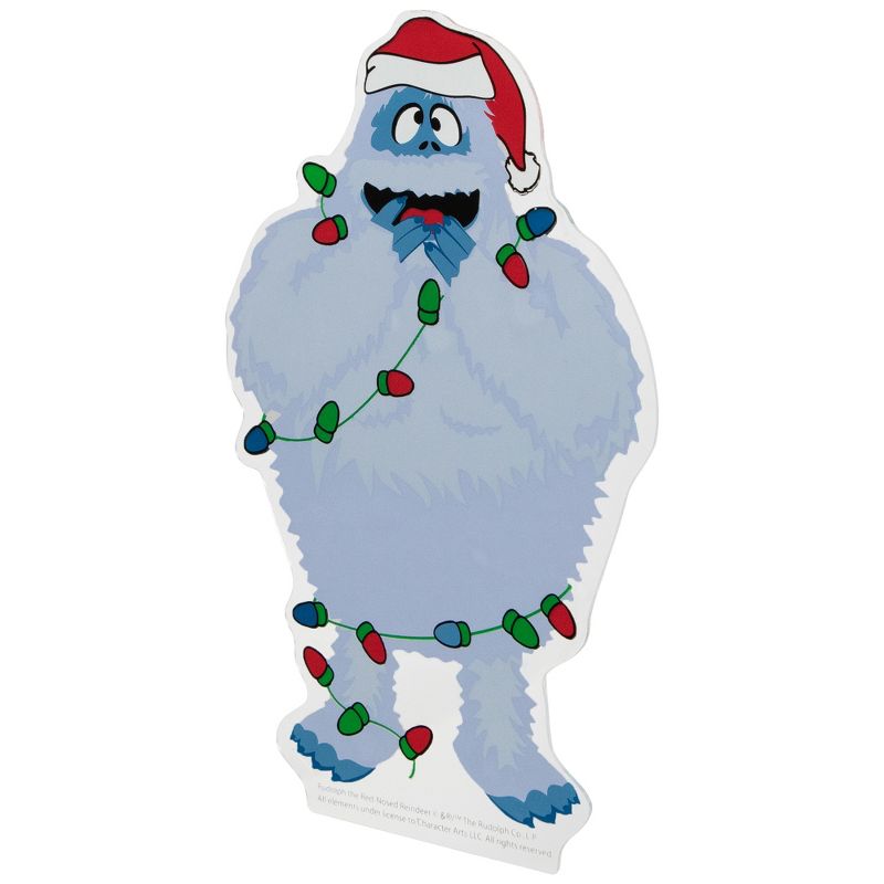 Northlight Bumble Wrapped in Lights Double Sided Christmas Window Cling Decoration, 3 of 7