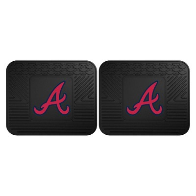 MLB Atlanta Braves Vinyl Utility Mat Set - 2pc