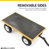 Gorilla Carts Heavy Duty Utility Cart, All Terrain Garden Wheelbarrow Wagon, 1200 Lb, Yellow - Gardening Equipment for Yard, Lawn, and Outdoor Use - 3 of 4