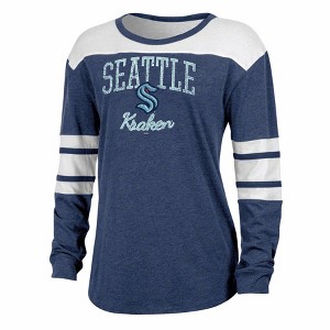NHL Seattle Kraken Women's Long Sleeve Fashion T-Shirt - 1 of 3