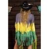Women's Mardi Gras Tie Dye Cardigan - Blue Buttercup - 2 of 3