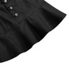 Girls Cute Ruffle Skirt with Belt Button Elastic Waist Knee Length - 3 of 4