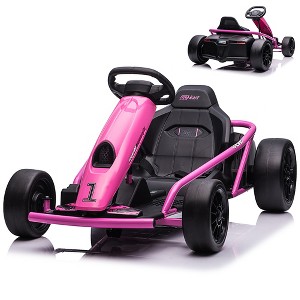 COZONY Ride on Go Kart for Kids, 24V 9Ah Battery, 300W*2 Motors, 8MPH Drifting Car with Music, Horn & Slow Start, Max Load 175lbs, 8-12 Years - 1 of 4
